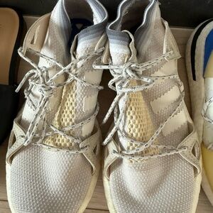 adidas Women's Cream and Gray Athletic Shoes